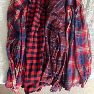 Lot of Vintage Flannel Shirts Size L